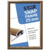 Alu snap frame, 25 mm, A3, wooden finish #1