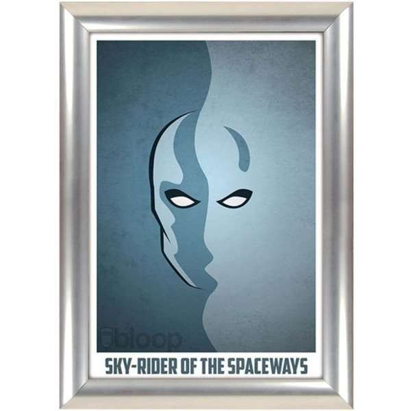 Alu snap frame 25 mm, 70 x 100, stainless steel look #1