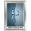 Alu snap frame 25 mm, 50 x 70, stainless steel look #1