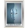 Alu snap frame 25 mm, A3, stainless steel look #1