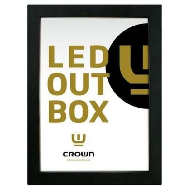 CROWN  LED OUT BOX, A2 double sided - black #2