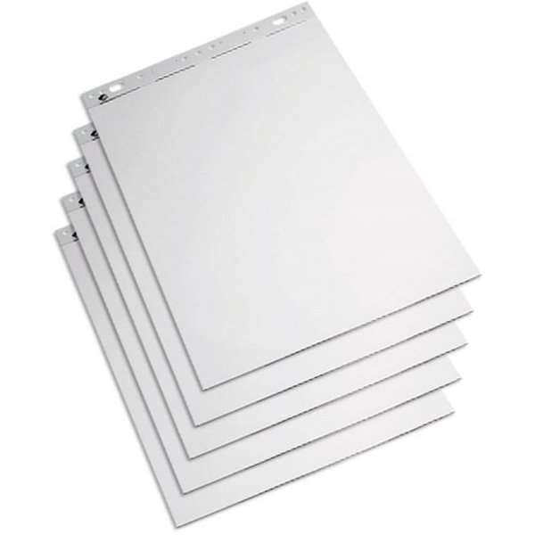 Flipchart pad  59x80cm white, 50 sheets.  (pack = 5 pads) #1