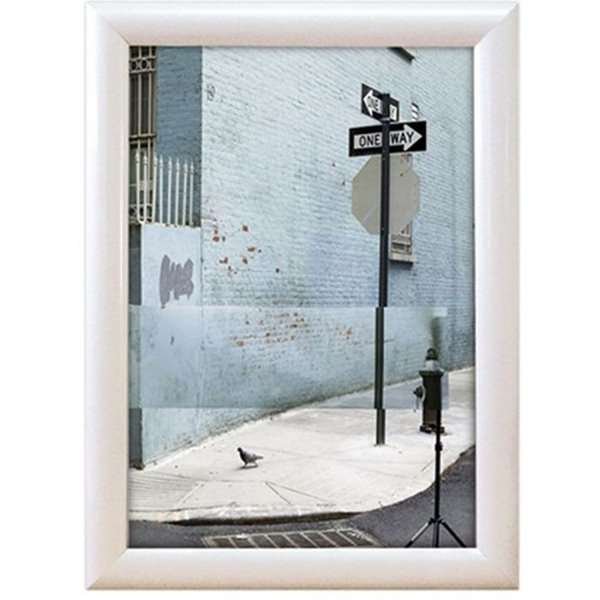 Alu snap frame 25 mm, 50 x 70, white #1