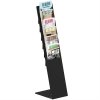 Design Stand floor, brochure holder 6xA4/12xM65, black #1