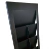 Design Stand floor, brochure holder 6xA4/12xM65, black #5