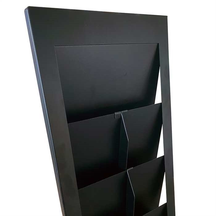 Design Stand floor, brochure holder 6xA4/12xM65, black #5