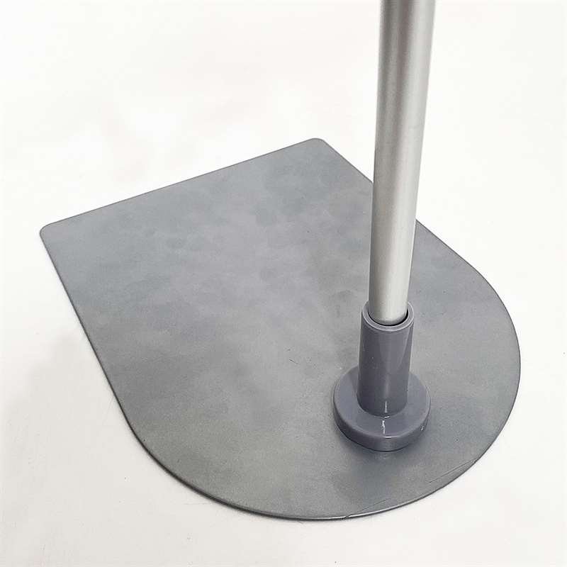 Double sided price frame, set w/alu base and pole, black A5 frame, cover sheet, height 63-81 cm #3