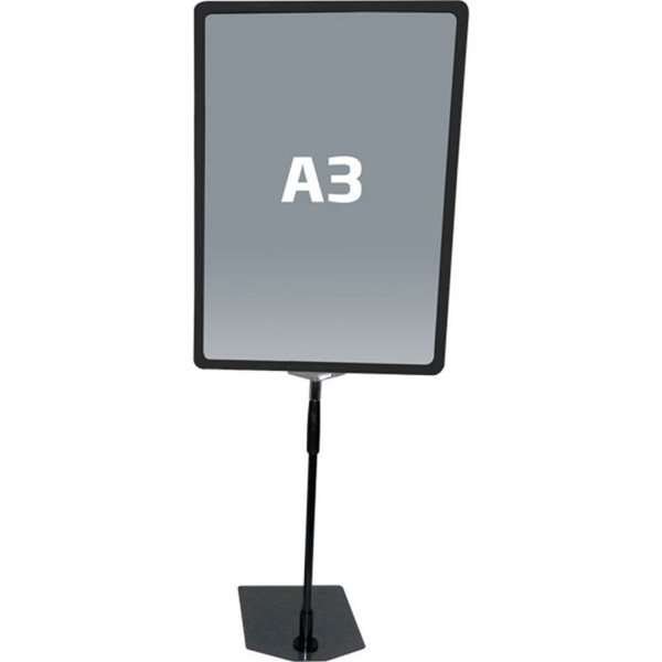 FLEX PLASTICFRAME w/base A3 black #1