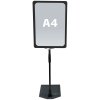 FLEX PLASTICFRAME w/base A4 black #1