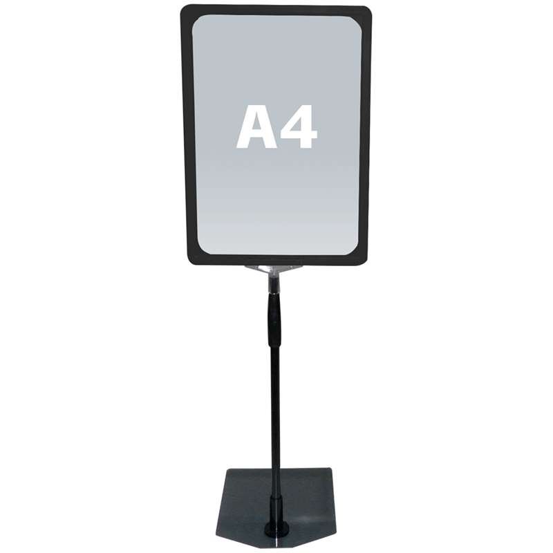 FLEX PLASTICFRAME w/base A4 black #1