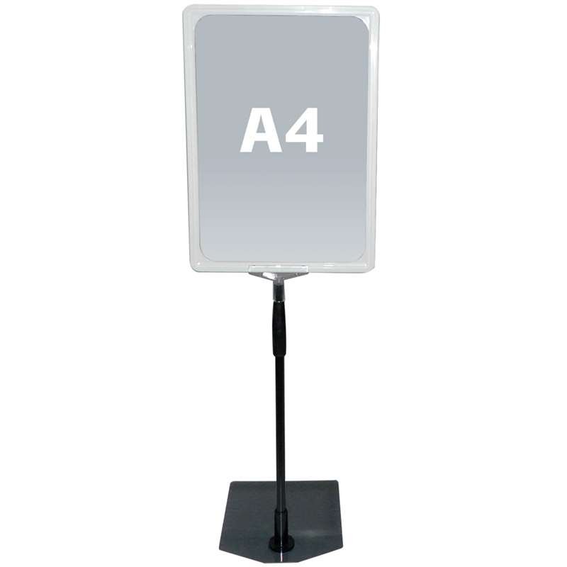 FLEX PLASTICFRAME w/base A4 white #1