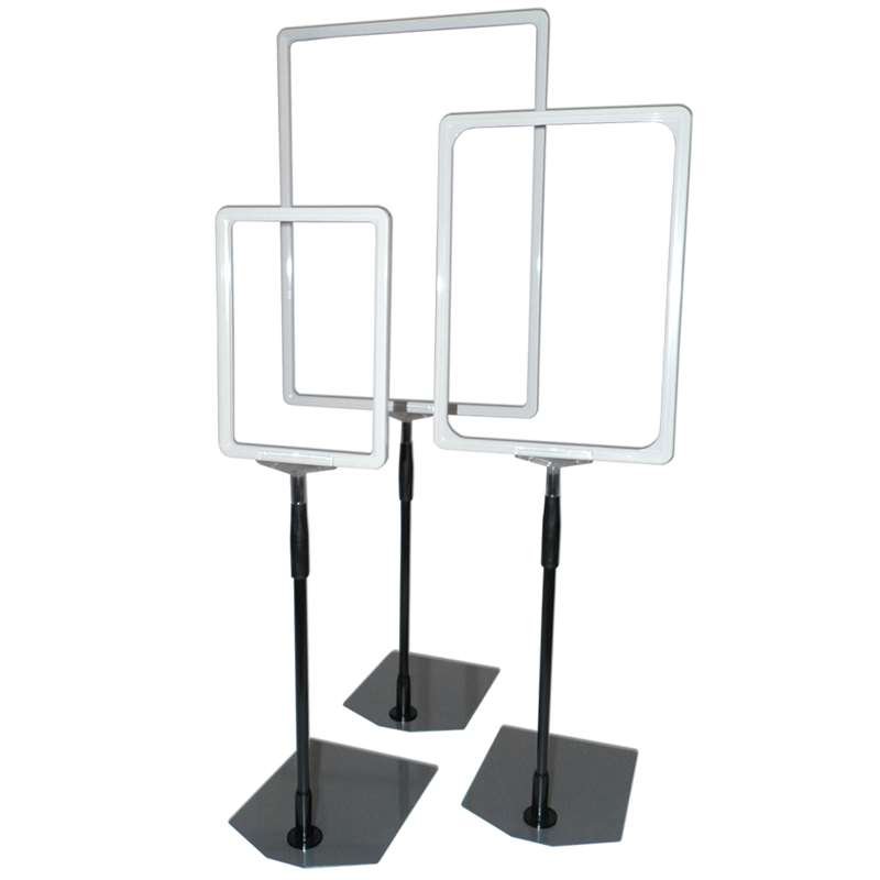 FLEX PLASTICFRAME w/base A4 white #2