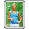 Alu snap frame Rondo, 32 mm, 70 x 100, silver #1