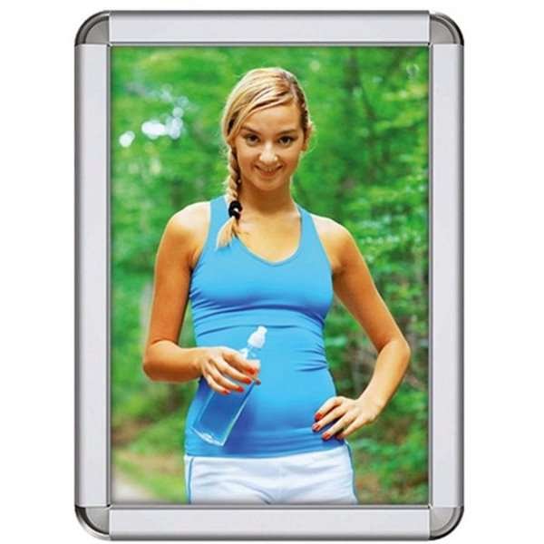 Alu snap frame Rondo, 32 mm, A1, silver #1