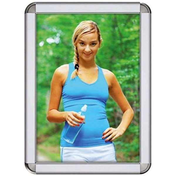 Alu snap frame Rondo, 32 mm, A2, silver #1