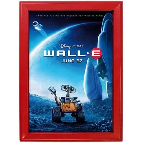 Alu snap frame, 32 mm, 70 x 100, red #1