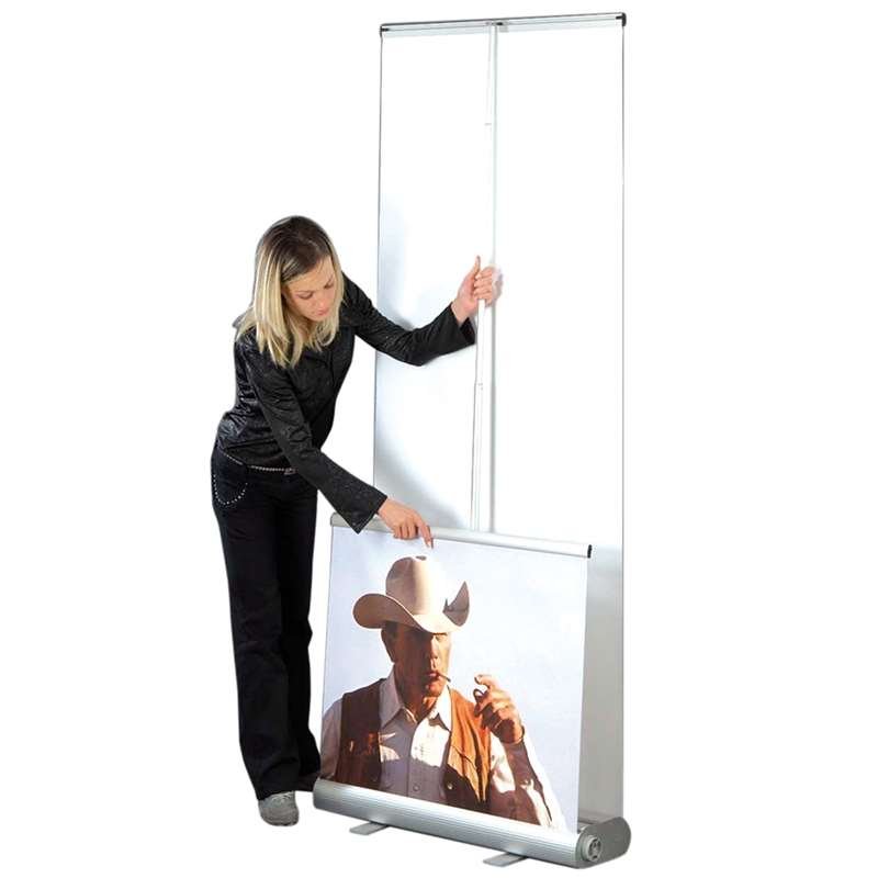 Flex Roll-up, double sided, 100 cm, alu, with bag #9