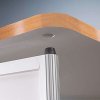 Curved Counter with top plate in wooden look #9