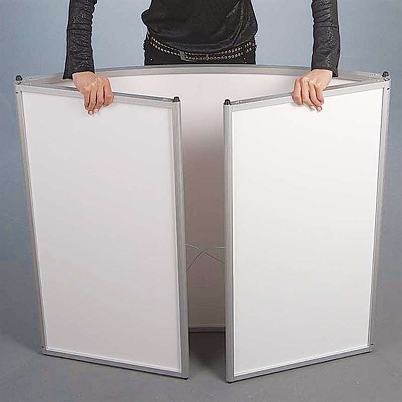 Curved Counter, exhibition desk with white top plate #3