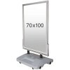 Wind-Sign Waterbase Pavement Board, alu/grey, 70 x 100 cm #1