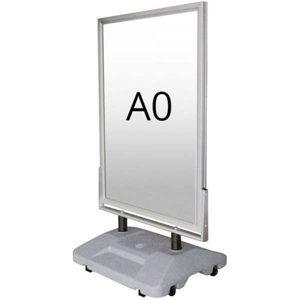 Wind-Sign Waterbase Pavement Board, alu/grey, A0 #1