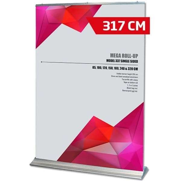 Mega Roll-up, single sided, 317 cm, alu #1