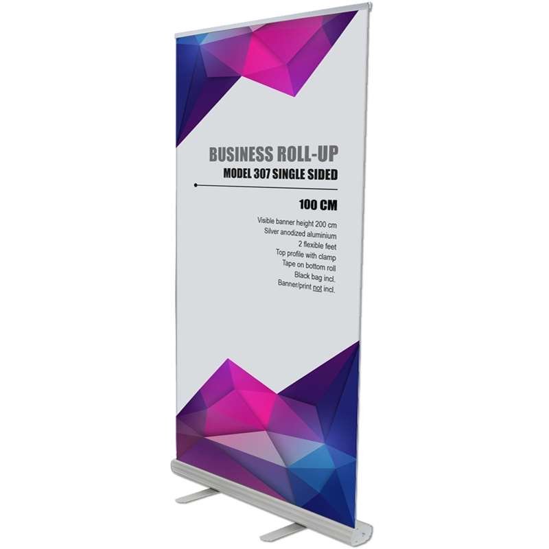 Business Roll-up, single sided, 100 cm, alu #1