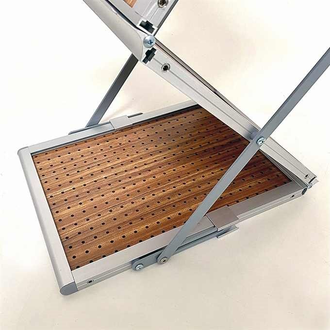 Flex Brochure stand 6 x A4, alu/wood incl. suitcase #7