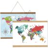 Wood Poster Hanger Magnetic, light, 40 cm set #6
