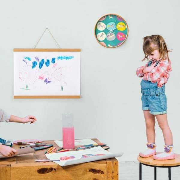 Wood Poster Hanger Magnetic, light, 40 cm set #17
