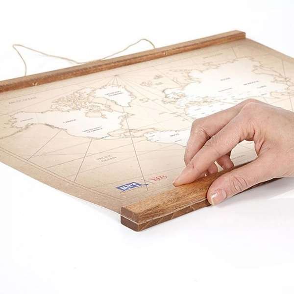 Wood Poster Hanger Magnetic, light, 40 cm set #18