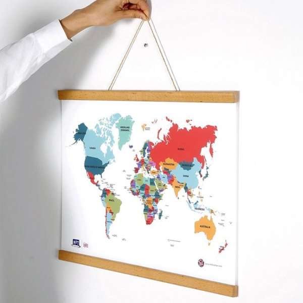 Wood Poster Hanger Magnetic, light, 40 cm set #16