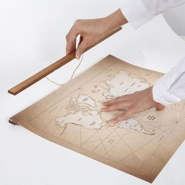 Wood Poster Hanger Magnetic, light, 40 cm set #9