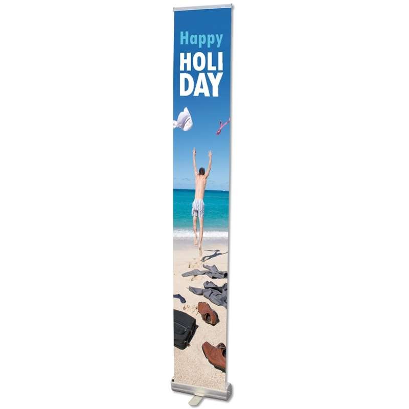 Basic Roll-up, single sided, 30 cm, alu #10