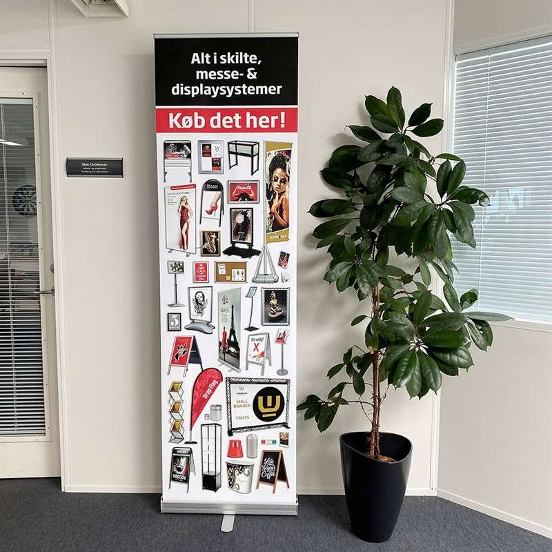 Basic Roll-up, single sided, 70 cm, alu #8