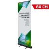 Basic Roll-up, black, single sided, 80 cm, alu #1