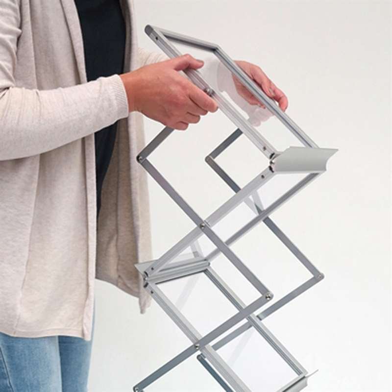Flex Brochure Stand, 6 x A4, with suitcase #6