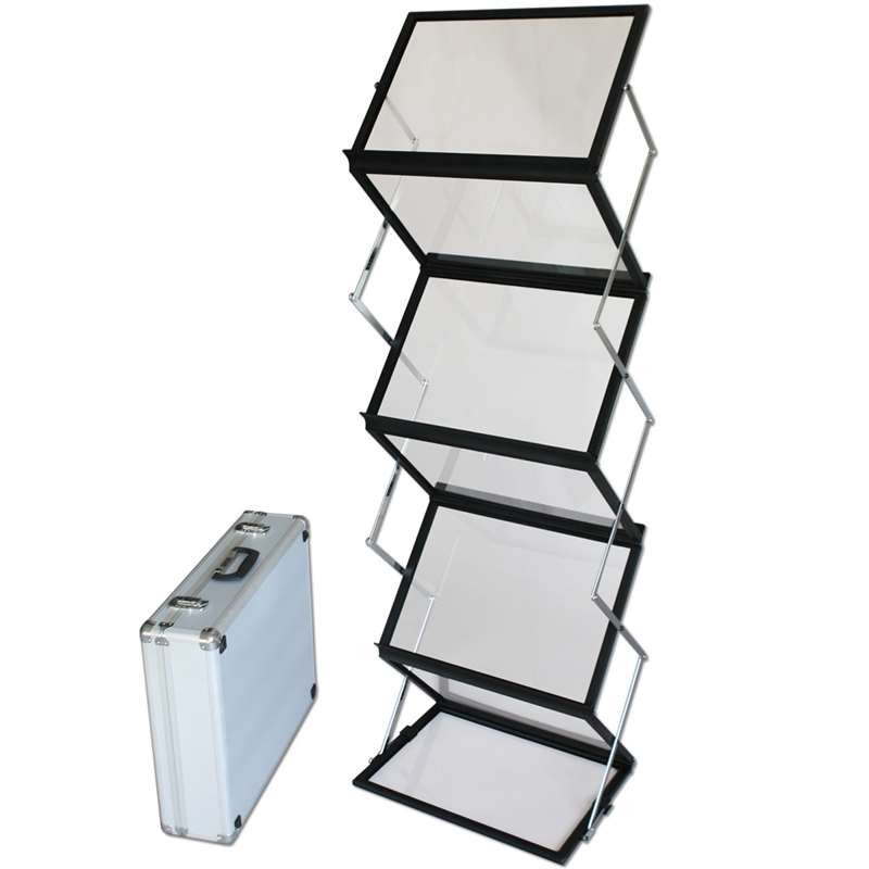 FLEX BROCHURE STAND black 6 x A3 w/case #1