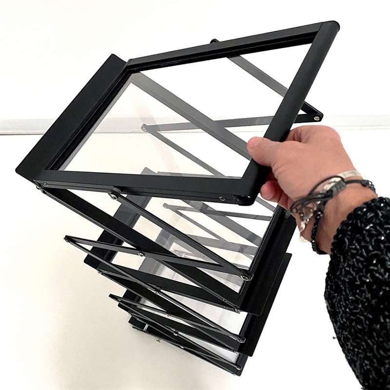 FLEX BROCHURE STAND black,  6 x A5 w/case #3