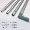 Outdoor Square Flag, pole, large #4