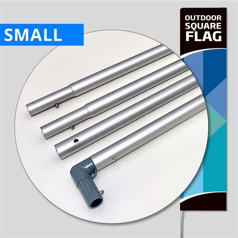 Outdoor Square Flag, alu pole, small #1