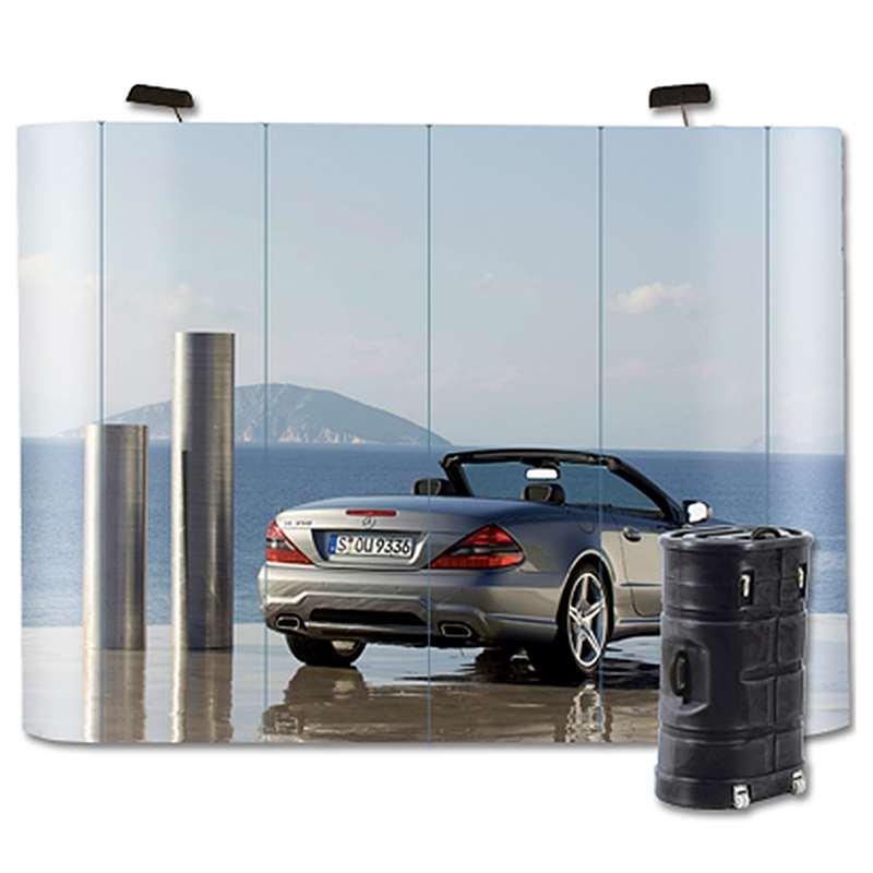 Black PVC panel set for single sided POP-UP WALL Straight 3x4 #2