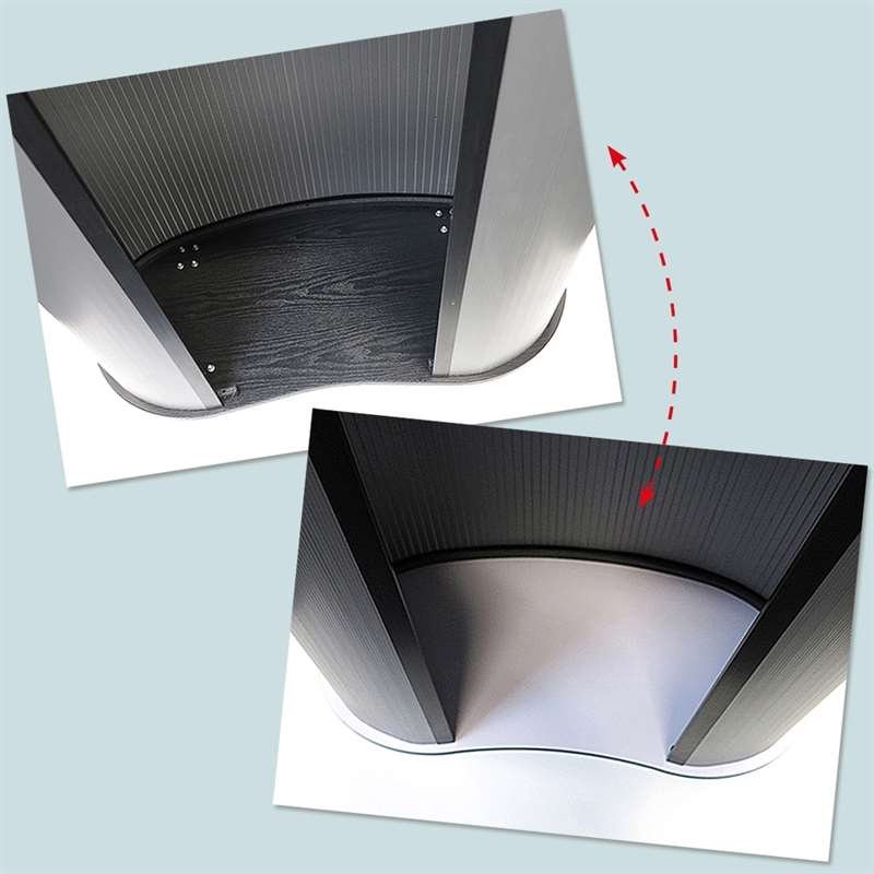 Panel Counter Curved, with black/white plates and 2 bags #2