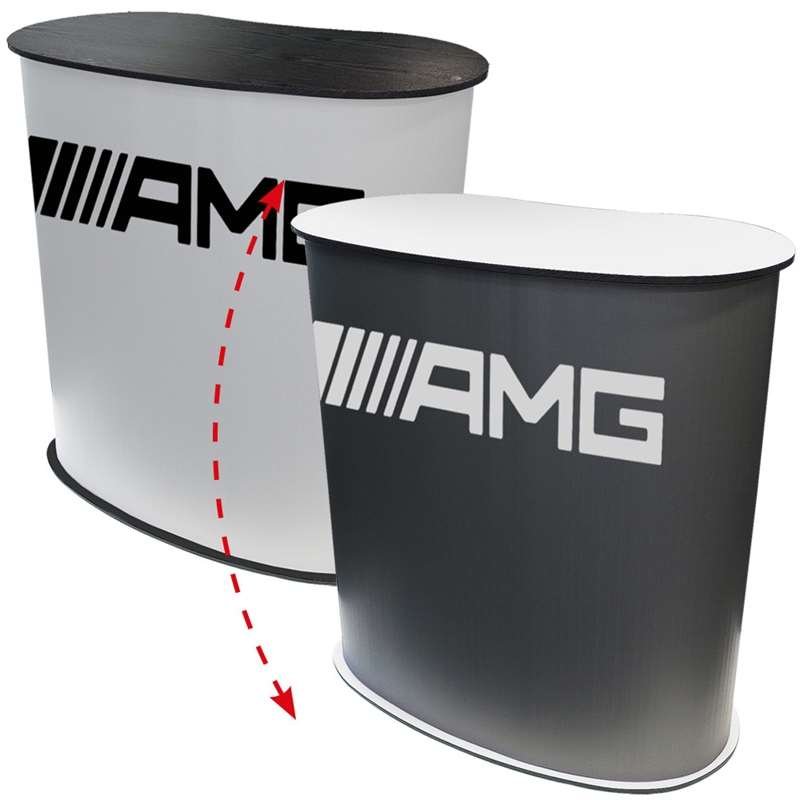 Panel Counter Curved, with black/white plates and 2 bags #1