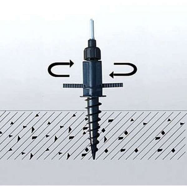 Screw Flag Base  (for Outdoor flag poles) #2