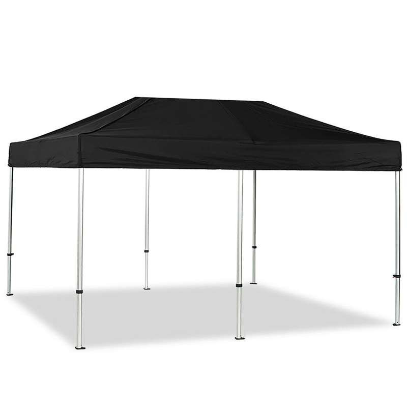 Event Tent Lux, 3 x 6 m, alu/silver poles, black top #1