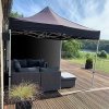Side cover for Event Tent Lux 3 x 3 m, black #3