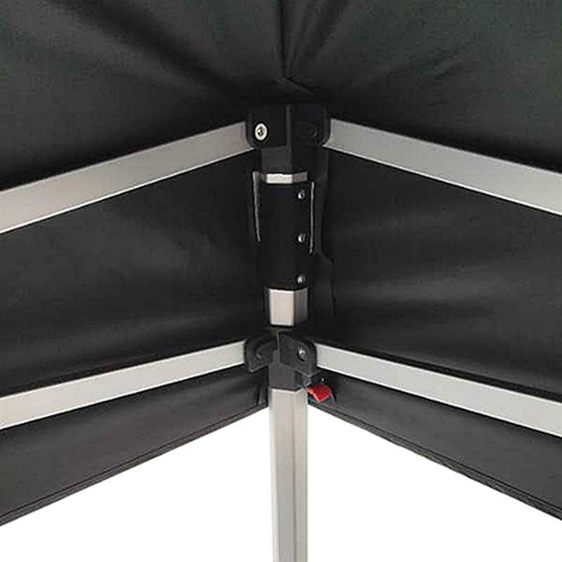 Event Tent Lux, 2 x 2 m, alu/silver poles, black top #7