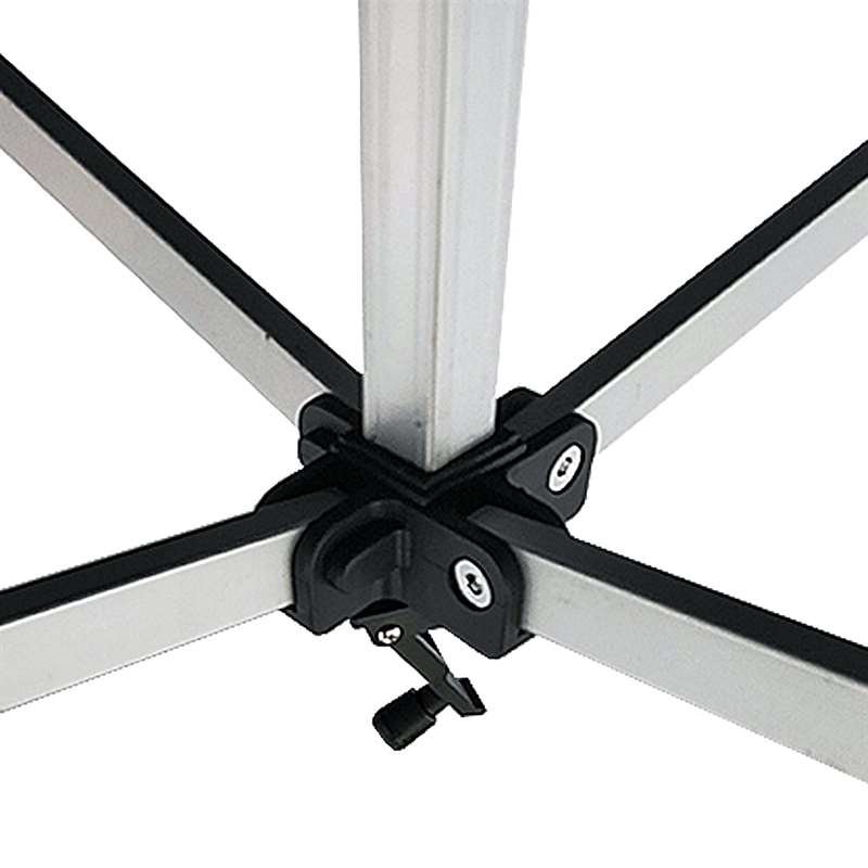 Event Tent Lux, 2 x 2 m, alu/silver poles, black top #6