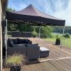 Event Tent Lux, 2 x 2 m, alu/silver poles, black top #10